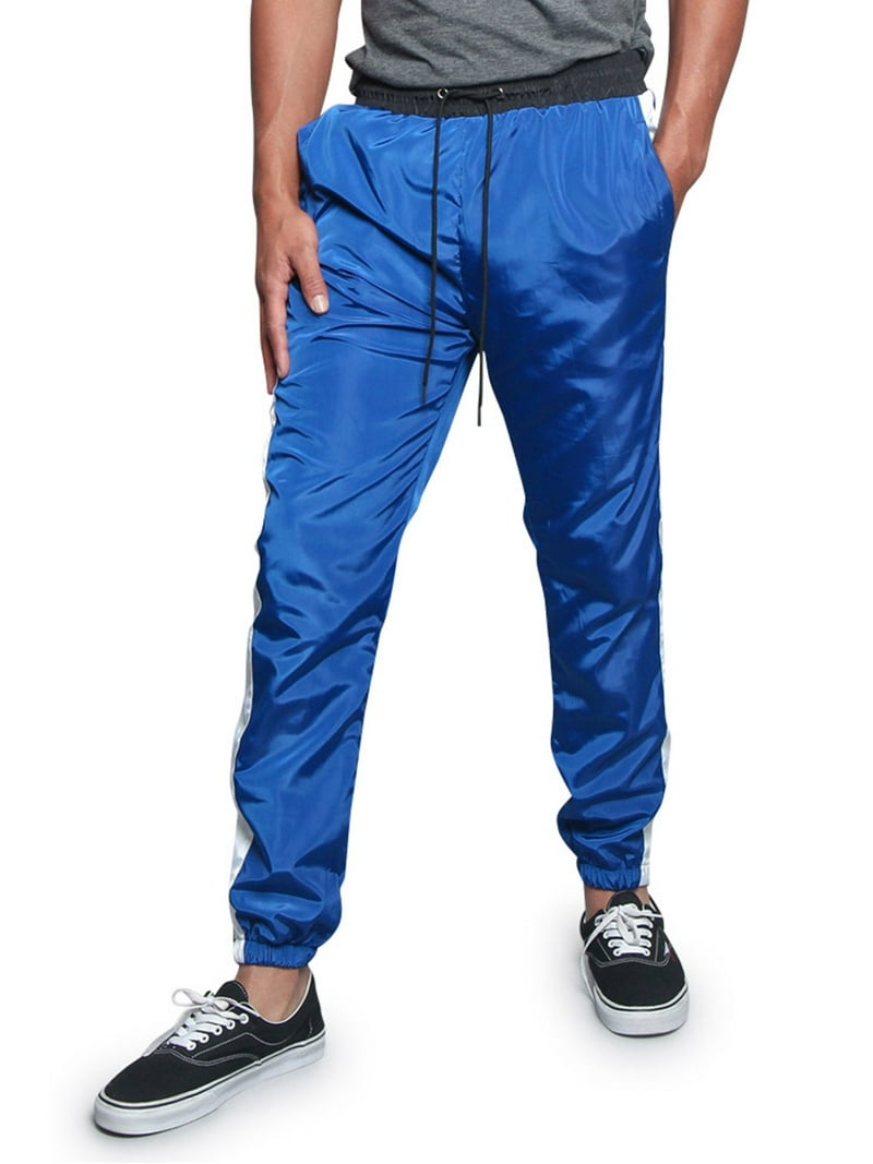 G-Style USA Men's Striped Athletic Jogging Windbreaker Track Pants