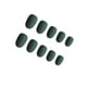 thumbnail image 1 of Uñas postizas de ataúd esmerilado Seitruly 24 piezas cabeza redonda pequeña acrílicas 3aguacate negro verde, 1 of 4