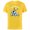 Yellow, variant on Disney Donald Duck Classic Vintage Retro Birthday Flex - Short Sleeve Cotton T-Shirt for Adults - Customized-Black