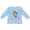 AE-Light Blue, variant on Sarasota Florida Cute Swimming Manatee Boys or Girls Long Sleeve Toddler T-Shirt