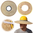thumbnail image 5 of Rodiuiu Hard Hat Visor, Full Brim Breathable Woven Shade Hat Brim Replacement, Universal Fit Straw Sun Visor for Most Standard Hard Hats, 5 of 8