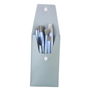 HILABEE 8x Make up Brushes Kit Cosmetics Brush Tool for Concealers Foundation Blue Blue