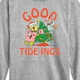 thumbnail image 3 of SpongeBob SquarePants - Good Tide - Toddler And Youth Long Sleeve Graphic T-Shirt, 3 of 6