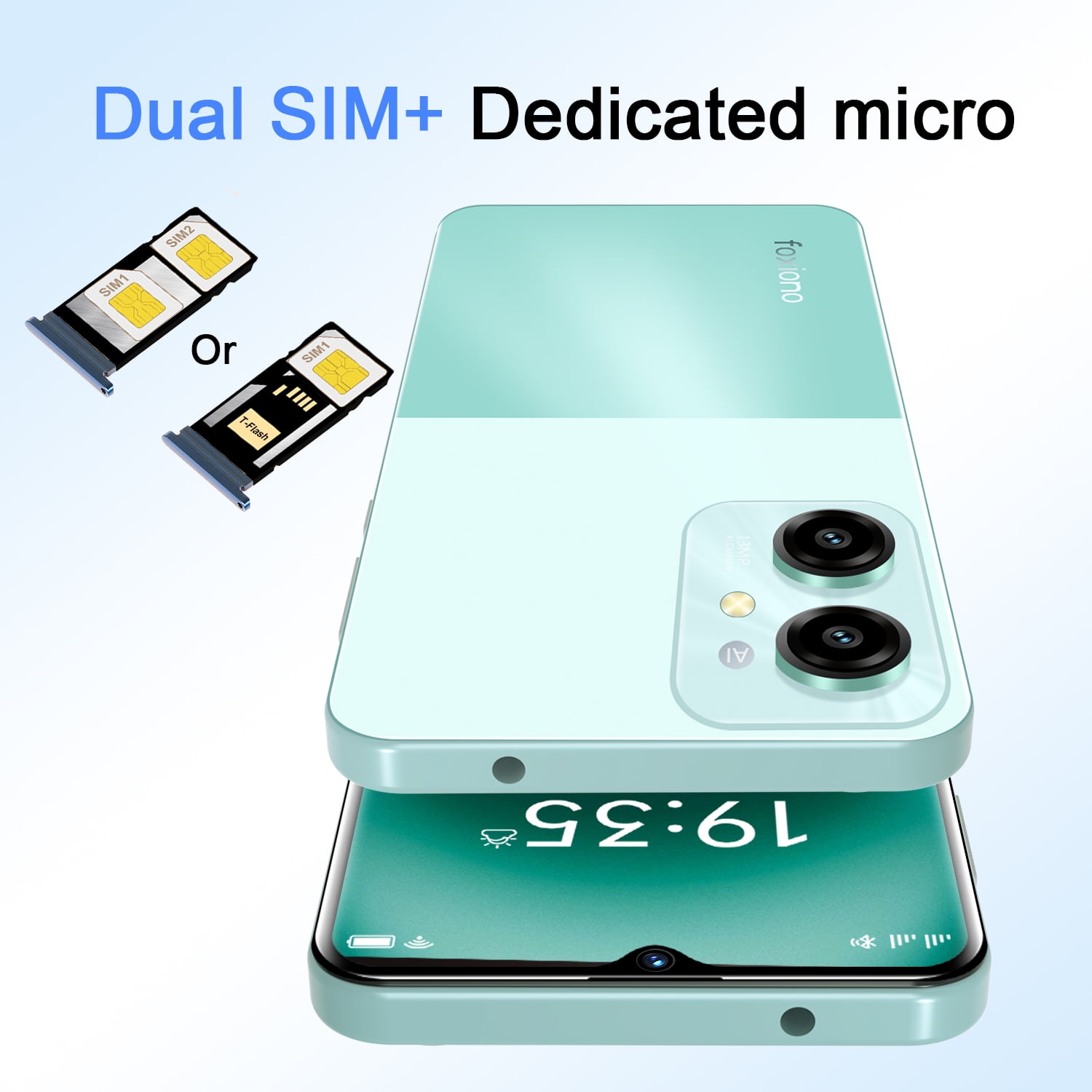 FOXIONO H22 Unlocked Smartphone, Android 14, 8GB RAM + 64GB