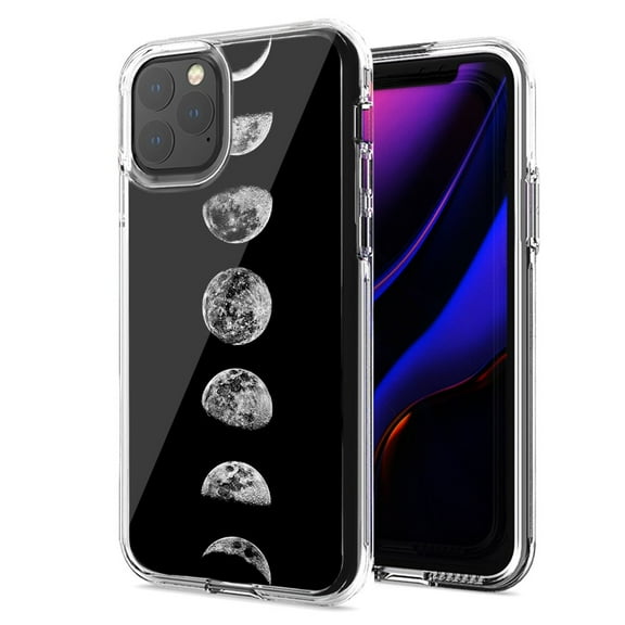 MUNDAZE For Apple iPhone 12 Pro Max Moon Transitions Design Double Layer Phone Case