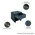 thumbnail image 4 of Manhattan Comfort Granville Engineered Wood Nightstand 1.0 in Midnight Blue, 4 of 11