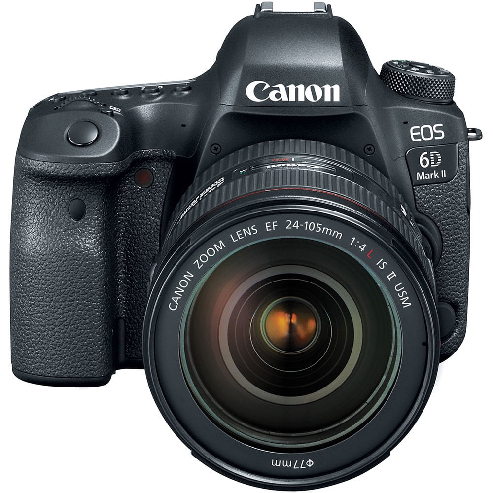 Canon EOS 6D Mark II Camera with 24-105mm f/4L II Lens (1897C009) + 64GB + More