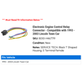 thumbnail image 2 of Electronic Engine Control Relay Connector - Compatible with 1993 - 2003 Lincoln Town Car 1994 1995 1996 1997 1998 1999 2000 2001 2002, 2 of 2