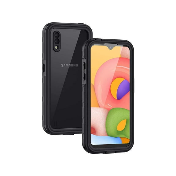 Samsung Galaxy A01 Case, IP68 Waterproof Dustproof Shockproof Case with Screen Protector, Full Body Sealed Underwater Protective Cover for Galaxy A01
