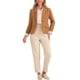 thumbnail image 2 of Saco de Blazer de Oficina Chic Inspire para Mujeres con Contraste y Un Botón XL Marrón, 2 of 6