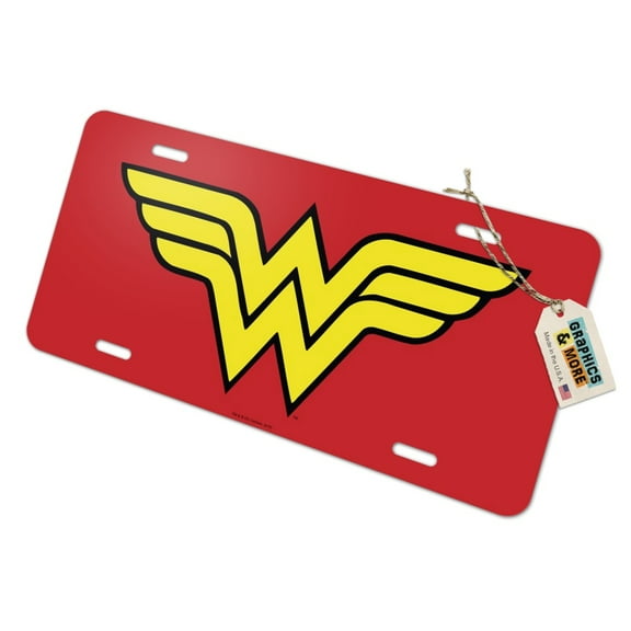 Wonder Woman Classic Logo Novelty Metal Vanity Tag License Plate