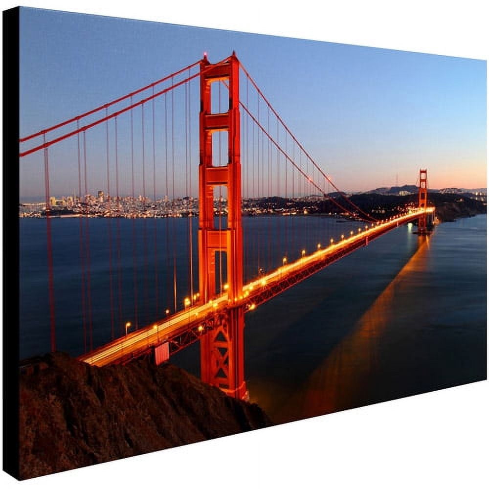 Trademark Fine Art "Golden Gate SF" Canvas Art by Pierre Leclerc