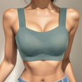 thumbnail image 2 of Sngxgn Women's Medium Support Tank Top Ribbed Seamless Workout Exercise Sport Bra(Green,XXL), 2 of 5