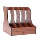 thumbnail image 1 of Porta de madera, revistero duradero, organizador de archivos, caja de almacenamiento multiusos, para encimera de hogar, papel de Cola Portadocumentos, 1 of 8
