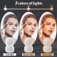 thumbnail image 2 of (Negro)Espejo de maquillaje de bolsillo con aumento, espejo compacto con LED recargable y regulable, regalo para niñas/mujeres, 2 of 5