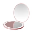 thumbnail image 2 of Espejo de maquillaje de viaje iluminado Strade Fareast Limited compacto plegable Rosa, 2 of 8