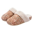 thumbnail image 6 of enyan Womens Slippers Knitted House Slippers for Women Comfy Slip-On Warm House Shoes Slippers For Women Indoor Brown Size 40, 6 of 6