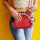 thumbnail image 2 of Bolso bandolera con forma de cangrejo de PU a la moda, bolso cruzado para mujeres y niñas, 2 of 6
