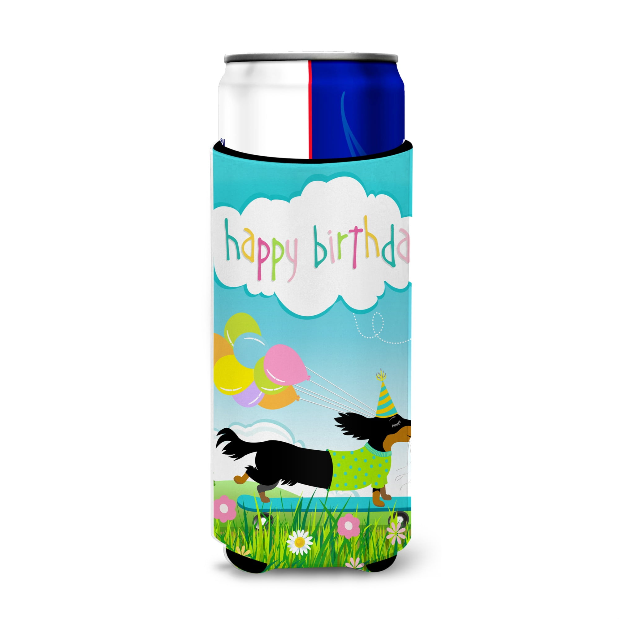Caroline's Treasures Happy Birthday Dachshund Michelob Ultra Hugger for