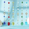 thumbnail image 2 of Crystal Wind Chime Hanging Moon Dreamcatcher Diamond Prisms Dreamcatcher Rainbow Pendant Garden Decoration, 2 of 8