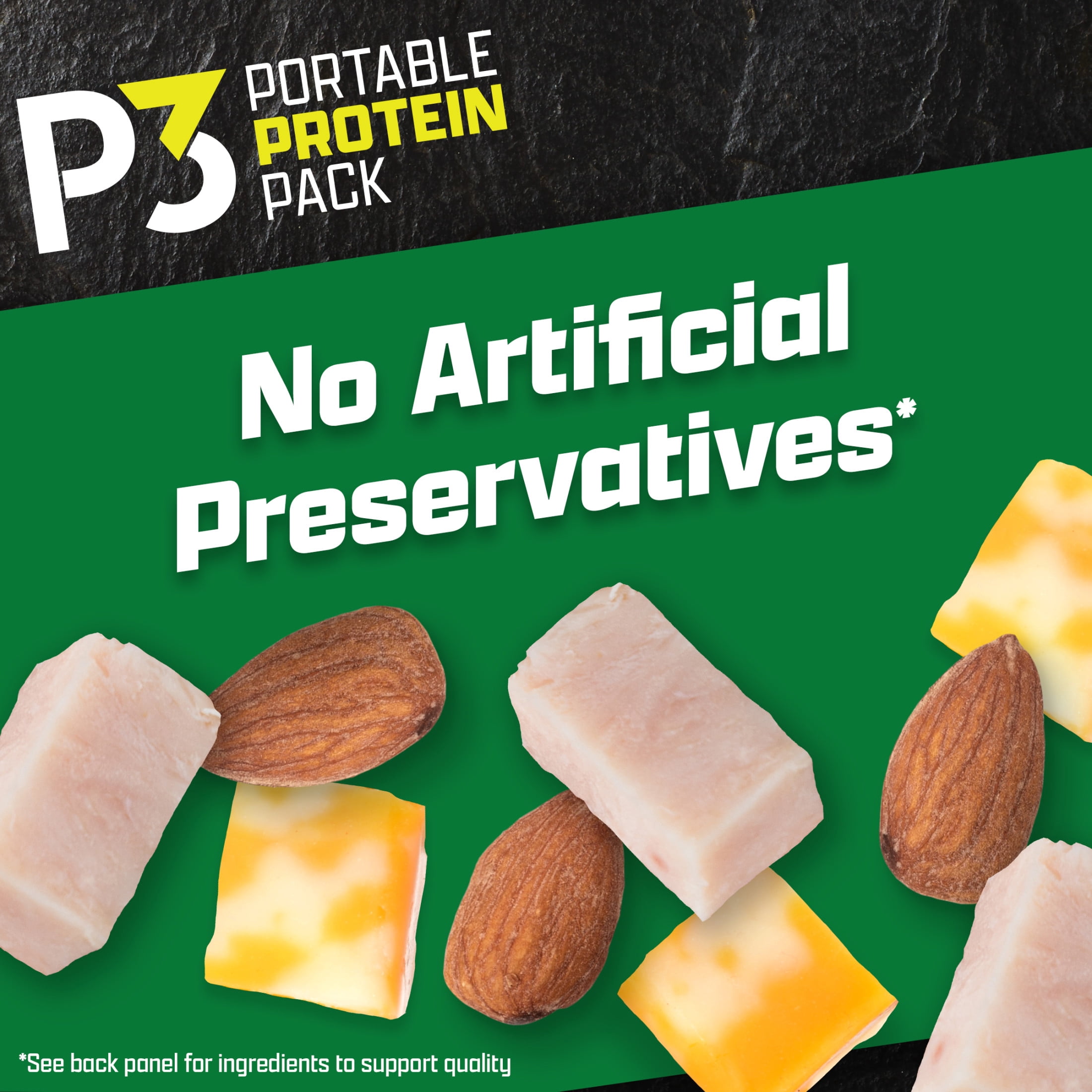 P3 Portable Protein Pack Turkey, Almonds, Colby Jack Cheese, 2 oz Tray