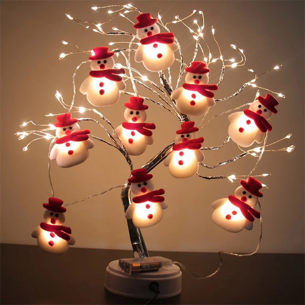 Christmas LED String Lights Snowman Fairy Indoor Outdoor Party Xmas Tree Decor 