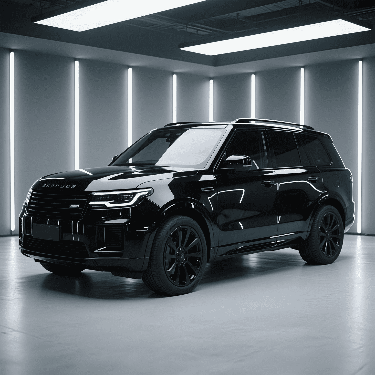 Gloss Black Vinyl Wrap For Cars - PVC Automotive Film 12x60/24x60/58.75x60Inch, Mirror Finish, Scratch Resistant, Waterproof, Self-Adhesive （12x60 inch ）