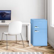 Avanti Retro Series Compact Refrigerator and Freezer, 3.1 cu. ft., in Robin Egg Blue (RMRT30X6BL-IS)