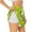 White, variant on Green Apple for Double-layer Running Short for Women, Perfect for Gym, Tennis, and More, Featuring a Convenient Pocket-Medium