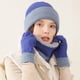 thumbnail image 4 of Conjunto de gorro, bufanda y guantes de invierno para pantalla táctil para hombres y mujeres, 4 of 5