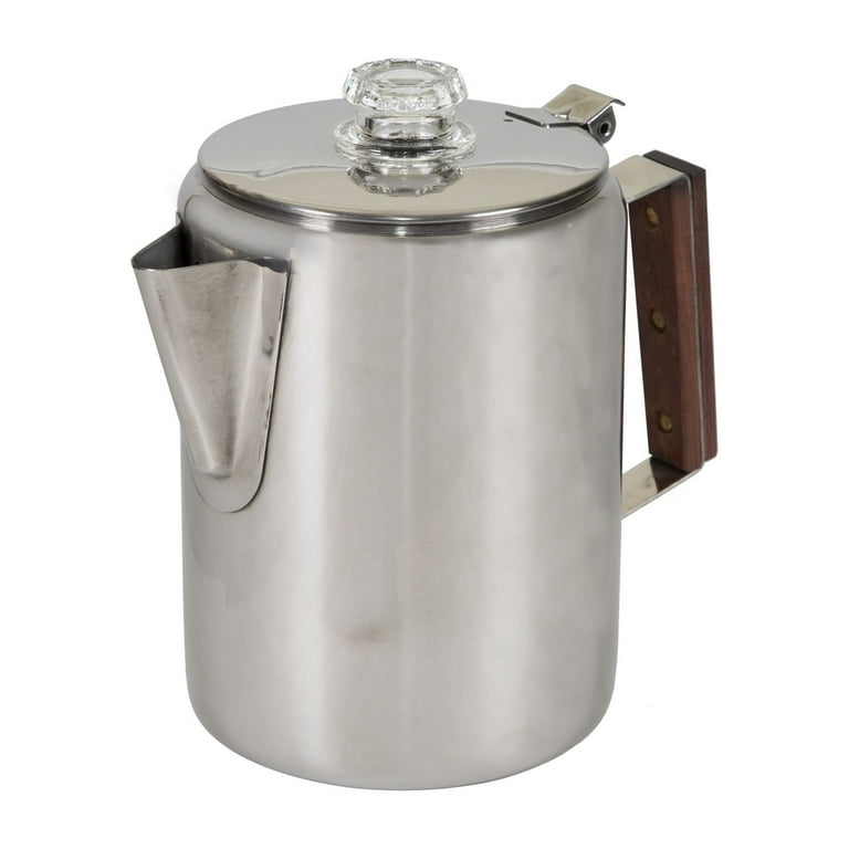 Stansport 9-Cup Stainless Steel Coffee Pot