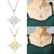 thumbnail image 2 of Witches Knot Necklace-Celtic Good Luck Jewelry Stainless Steel Wiccan Clavicle, 2 of 5