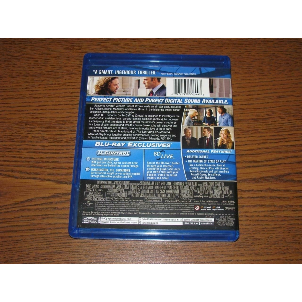 State of Play (Blu-ray), Universal Studios, Mystery & Suspense