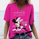 thumbnail image 4 of Camiseta de moda de verano para mujer, blusa con estampado de Mickey Mouse de Disney para mujer, ropa para mujer, camiseta informal vintage, tops de talla grande, 4 of 5