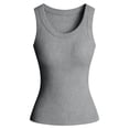 thumbnail image 7 of enyan Halter Tops for Women Cotton Racerback Tank Tops for Women - Workout Athletic Casual Soft Scoop Neck Sleeveless Shirts,Light Gray,M, 7 of 7