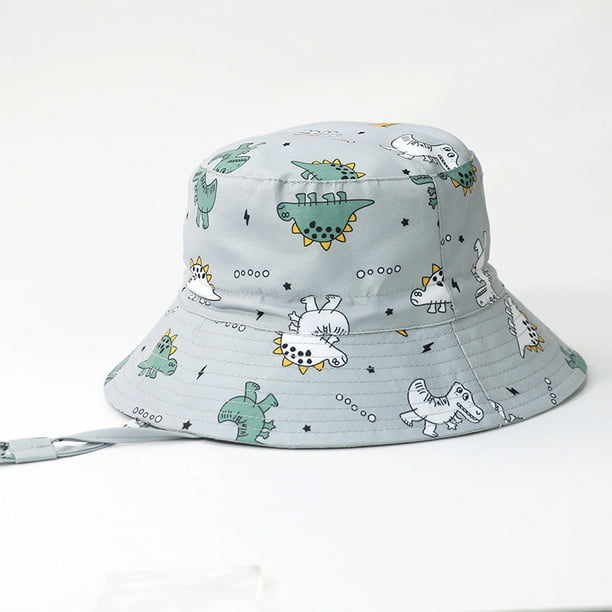 Sombrero de pescador para niños de primavera y verano, sombrero de lavabo para niños con estampado de dibujos animados, sombrero parasol a prueba de rayos UV
