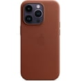 thumbnail image 1 of AmPm Étui en Cuir pour iPhone 14 Pro avec MagSafe - Ombre, 1 of 6