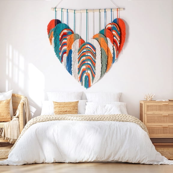 Boho Tapestry for Bedroom, Boho Wall Decor for Bedroom, Large Wall Art for Living Room, Macrame Wall Hanging，Wall Tapestry for Living Room