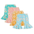 thumbnail image 2 of Toddler Baby Girl Bell Bottom Flared Pants Daisy Ruffle Pants Leggings Trousers, 2 of 6