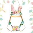 thumbnail image 2 of Wooden Bunny Easter Wreath for Front Door Decor, Wood Easter Bunny Door Sign, Spring Doors Sign Decoration, Home Outdoor Indoor Fireplace Window Wall Hanging Decoration, 2 of 9