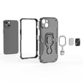 thumbnail image 2 of Designed for iPhone 15 Case, Military-Grade Protection, Protective Phone Case, with 360 Metal Ring Holder Kickstand, Shockproof Bumper Hybrid Women Men Case for iPhone 15, Black, 2 of 6