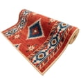 thumbnail image 3 of Custom Size Canvas Back Southwestern Terra Cotta Orange Design Runner Rugs ( 19' x 26"), 3 of 6