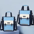 thumbnail image 3 of Mochilas informales de nailon con cremallera para adolescentes de gran capacidad con asa para niños, 3 of 6