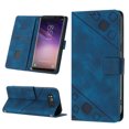 thumbnail image 1 of Compatible with Samsung Galaxy S8 Classic Embossed PU Leather Case with Card Holder Shockproof Cover, 1 of 5