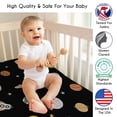 thumbnail image 3 of Sweet Jojo Designs Black Space Galaxy Boy Fitted Crib Sheet, 3 of 6