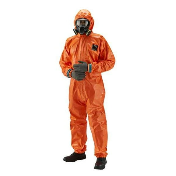 Microchem Coveralls, 2XL, 31 in Inseam, Polyolefin, Zipper 68-4000CFR
