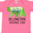 thumbnail image 4 of Inktastic Yellowstone National Park Mountains and Bear Shape Boys or Girls Baby Bodysuit, 4 of 5