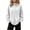 White, variant on Waffle Knit Shirts for Women Half Snap Button Long Sleeve Pullover Tops Casual Baggy Mock Neck Workout Shirts S-XXL