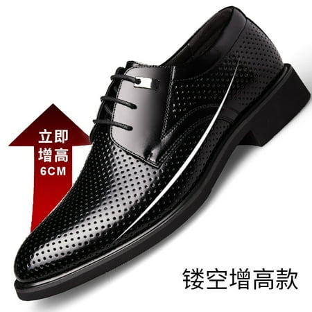 

summer shoes men‘s business formal wear increased height shoes men‘s hollow casual Korean men‘s shoes generation of hair