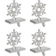 thumbnail image 1 of Le Support de Bas Flocon de Neige, Chrome, Lot de 4, 1 of 4